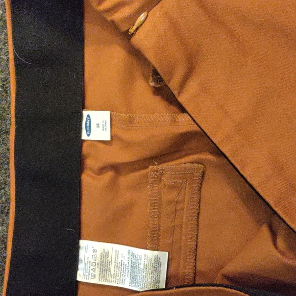 Old Navy Burnt Ginger flat front pants - Size 16 - Picture 3 of 4